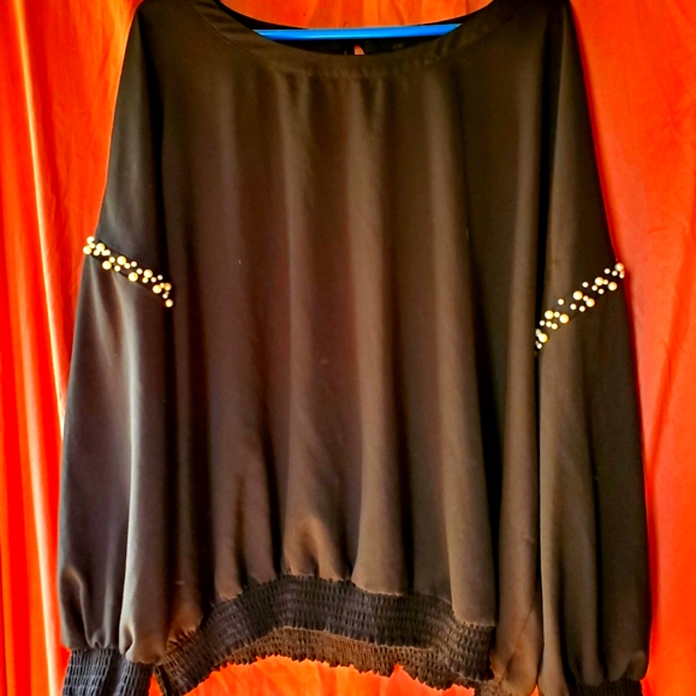 Colleen Lopez Pearl accent blouse SZ 3X like new